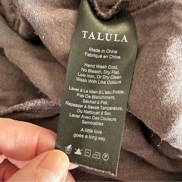 Aritzia Talula Los Felix rayon charcoal gray jogger pants small - Picture 6 of 7